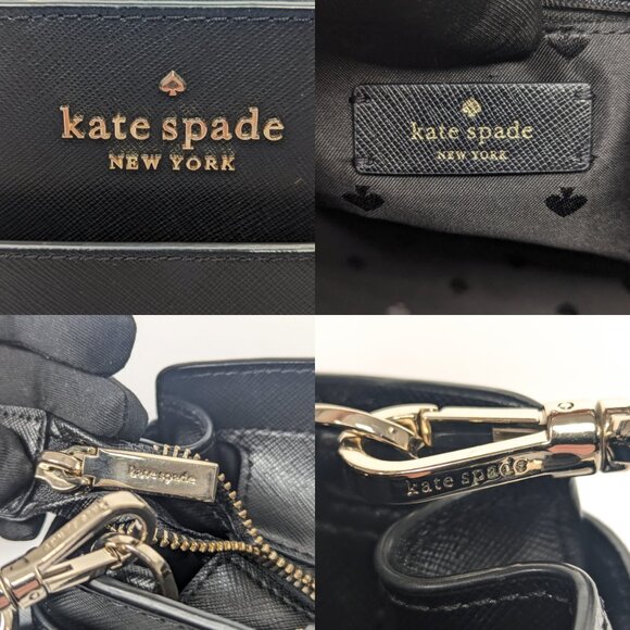 KATE SPADE Black Saffiano Leather medium sized shoulder bag - Picture 7 of 13